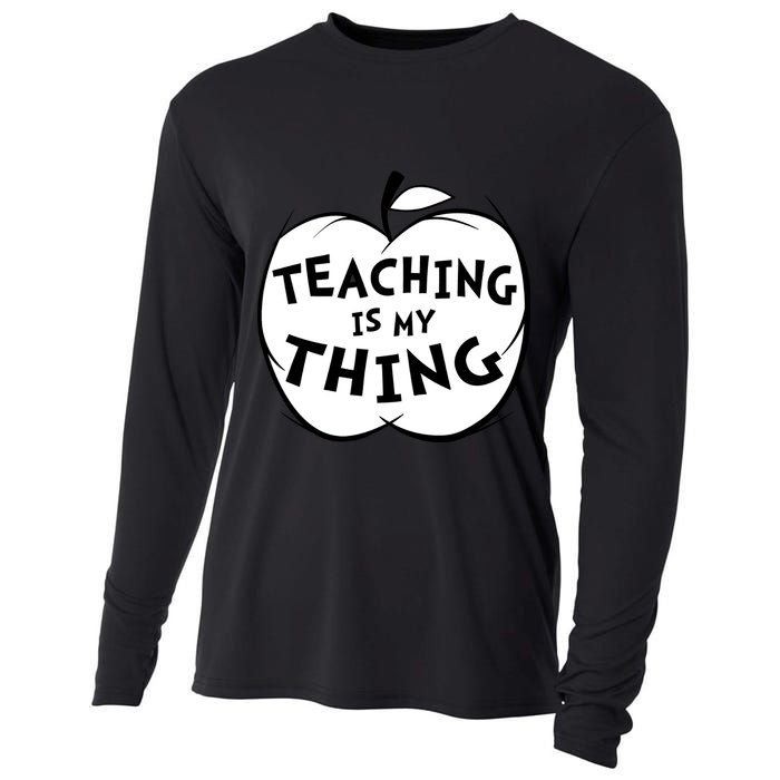 Teaching Is My Thing Cooling Performance Long Sleeve Crew