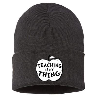 Teaching Is My Thing Sustainable Knit Beanie