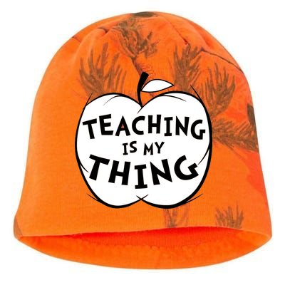 Teaching Is My Thing Kati - Camo Knit Beanie