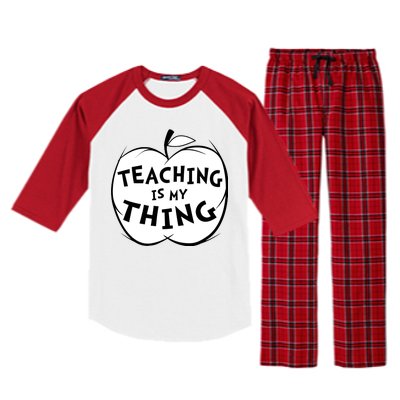 Teaching Is My Thing Raglan Sleeve Pajama Set