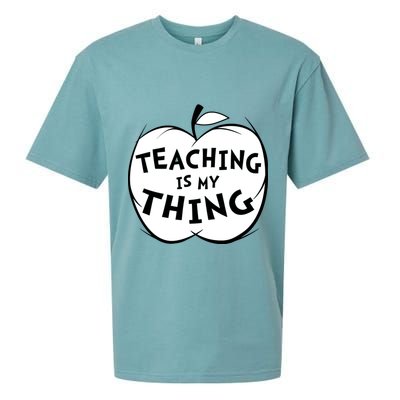 Teaching Is My Thing Sueded Cloud Jersey T-Shirt