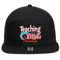 Teaching Is My Thing Teacher Squad Funny 7 Panel Mesh Trucker Snapback Hat