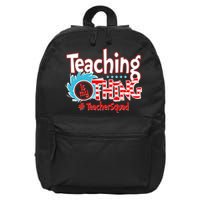 Teaching Is My Thing Teacher Squad Funny 16 in Basic Backpack
