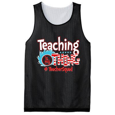 Teaching Is My Thing Teacher Squad Funny Mesh Reversible Basketball Jersey Tank