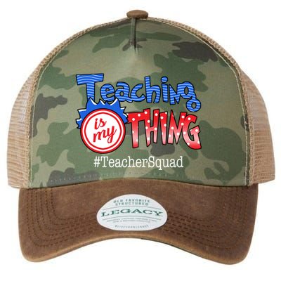 Teaching Is My Thing TeacherSquad Legacy Tie Dye Trucker Hat