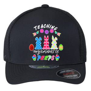 Teaching My Favorite Peeps Cute Easter Bunnies Flexfit Unipanel Trucker Cap