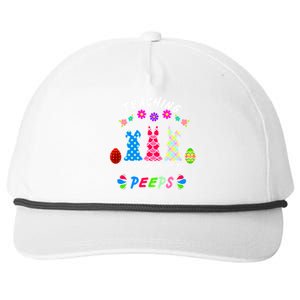 Teaching My Favorite Peeps Cute Easter Bunnies Snapback Five-Panel Rope Hat