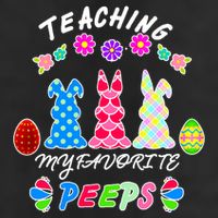 Teaching My Favorite Peeps Cute Easter Bunnies Adult Drive Performance Visor