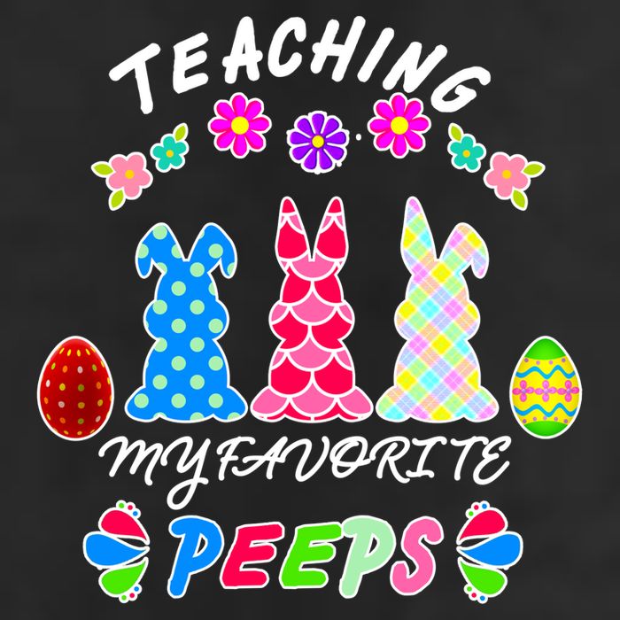Teaching My Favorite Peeps Cute Easter Bunnies Adult Drive Performance Visor