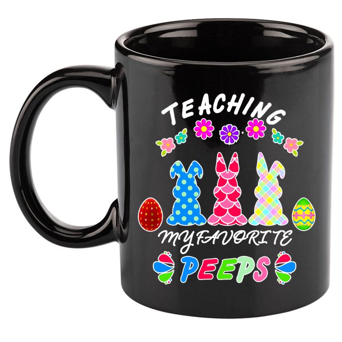 Teaching My Favorite Peeps Cute Easter Bunnies 11oz C Handle Ceramic Mug
