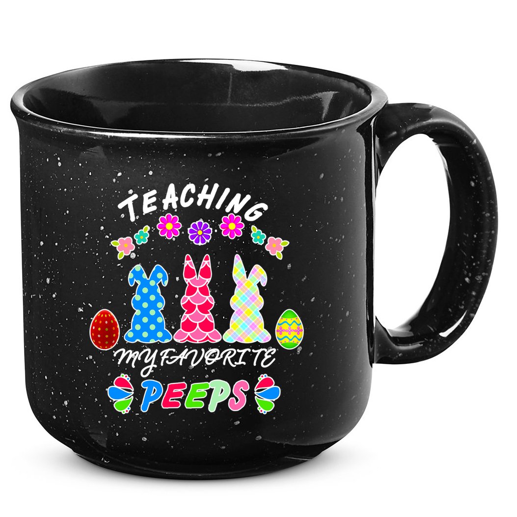 Teaching My Favorite Peeps Cute Easter Bunnies 15oz Campfire Ceramic Mug