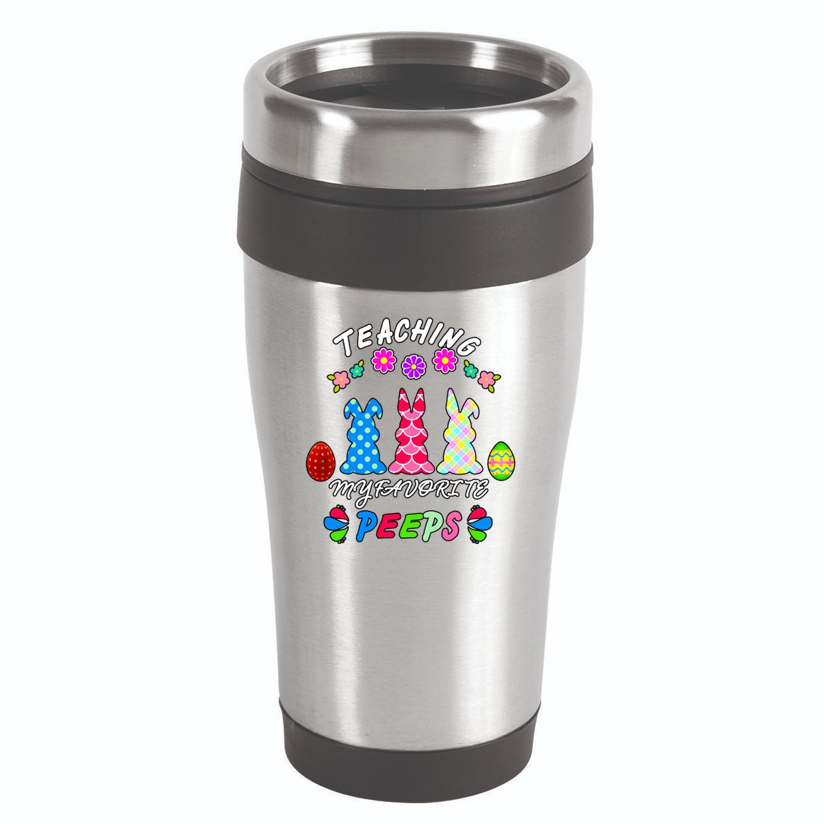 Teaching My Favorite Peeps Cute Easter Bunnies 16oz Travel Tumbler