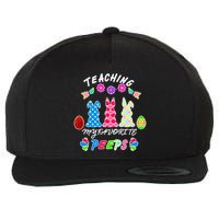 Teaching My Favorite Peeps Cute Easter Bunnies Wool Snapback Cap