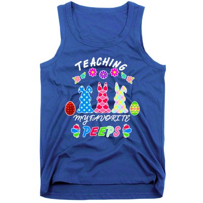 Teaching My Favorite Peeps Cute Easter Bunnies Tank Top