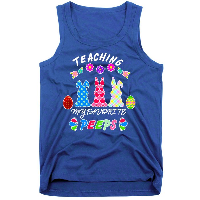 Teaching My Favorite Peeps Cute Easter Bunnies Tank Top