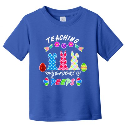 Teaching My Favorite Peeps Cute Easter Bunnies Toddler T-Shirt