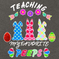 Teaching My Favorite Peeps Cute Easter Bunnies Cotton Canvas Backpack