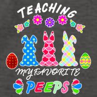 Teaching My Favorite Peeps Cute Easter Bunnies Vector Backpack