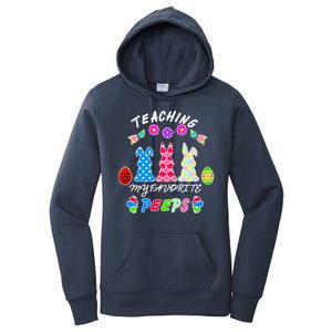 Teaching My Favorite Peeps Cute Easter Bunnies Women's Pullover Hoodie