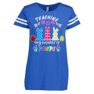 Teaching My Favorite Peeps Cute Easter Bunnies Enza Ladies Jersey Football T-Shirt