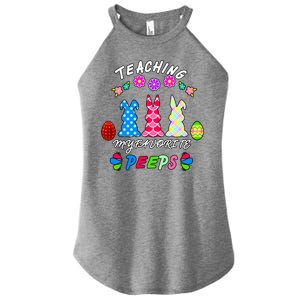 Teaching My Favorite Peeps Cute Easter Bunnies Women's Perfect Tri Rocker Tank