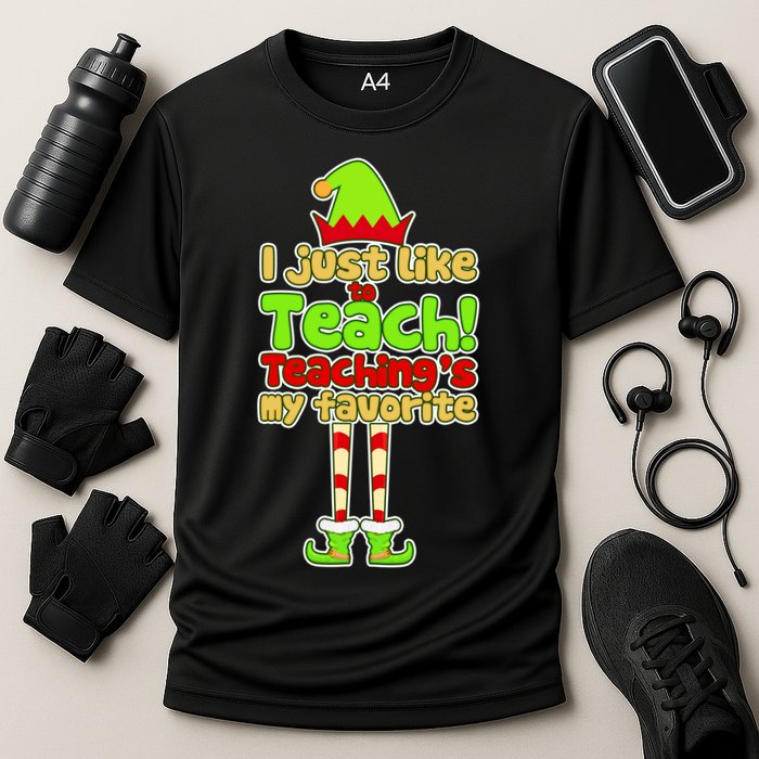Teaching's My Favorite Elf  Cooling Performance Crew T-Shirt