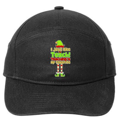Teaching's My Favorite Elf  7-Panel Snapback Hat