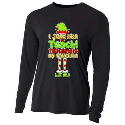 Teaching's My Favorite Elf  Cooling Performance Long Sleeve Crew