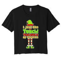 Teaching's My Favorite Elf  Women's Crop Top Tee
