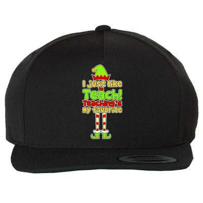 Teaching's My Favorite Elf  Wool Snapback Cap