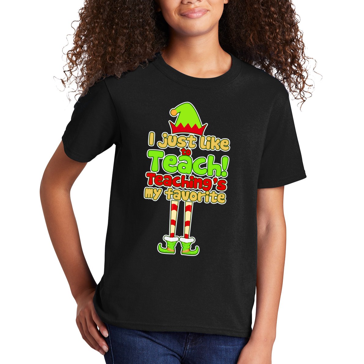 Teaching's My Favorite Elf  Kids T-Shirt