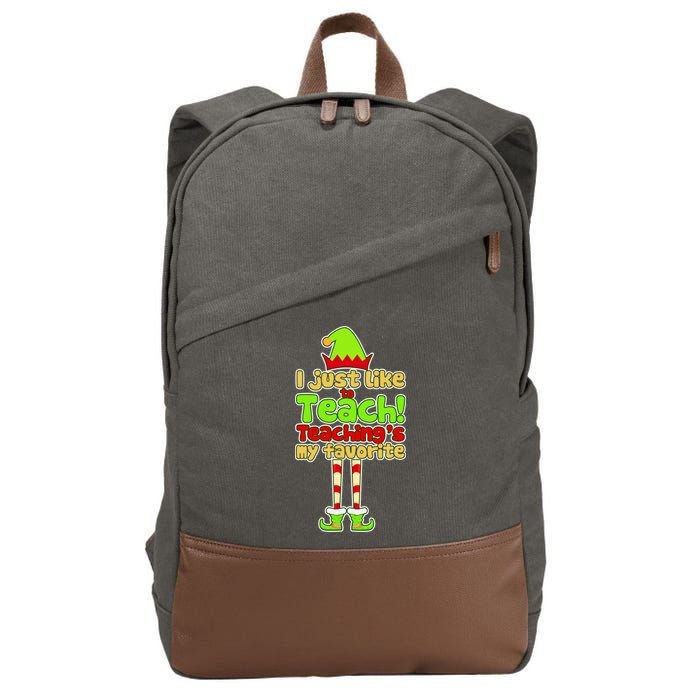 Teaching's My Favorite Elf  Cotton Canvas Backpack