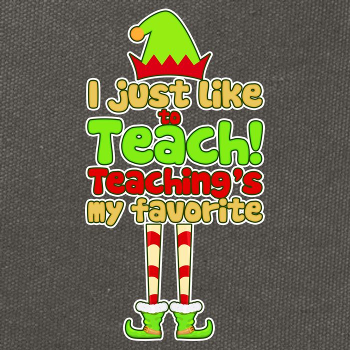 Teaching's My Favorite Elf  Cotton Canvas Backpack