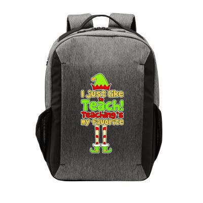 Teaching's My Favorite Elf  Vector Backpack