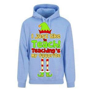 Teaching's My Favorite Elf  Unisex Surf Hoodie