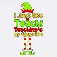 Teaching's My Favorite Elf  Garment-Dyed Sweatshirt