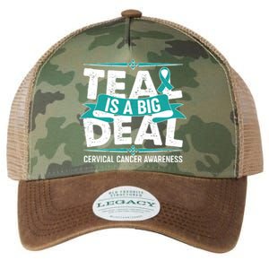 Teal Is A Big Deal Cervical Cancer Awareness Legacy Tie Dye Trucker Hat