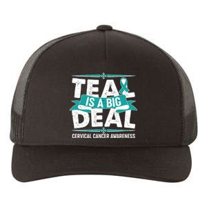 Teal Is A Big Deal Cervical Cancer Awareness Yupoong Adult 5-Panel Trucker Hat