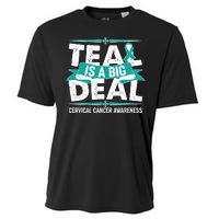 Teal Is A Big Deal Cervical Cancer Awareness Cooling Performance Crew T-Shirt