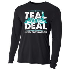 Teal Is A Big Deal Cervical Cancer Awareness Cooling Performance Long Sleeve Crew