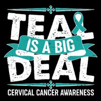 Teal Is A Big Deal Cervical Cancer Awareness Baby Bodysuit