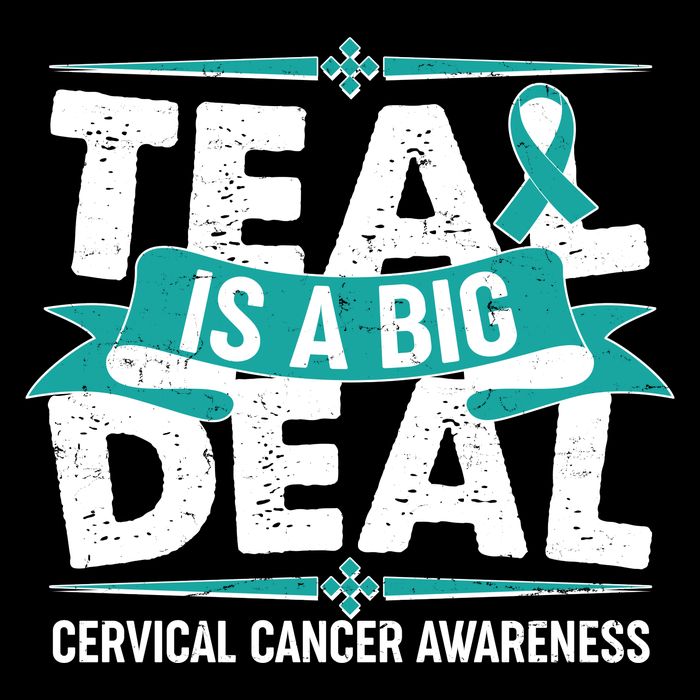 Teal Is A Big Deal Cervical Cancer Awareness Baby Bodysuit