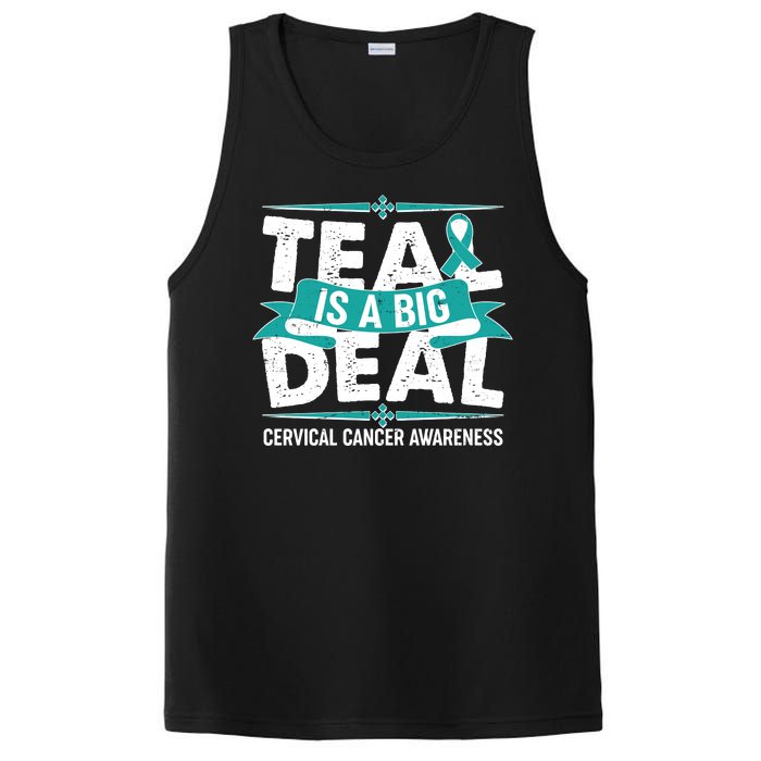 Teal Is A Big Deal Cervical Cancer Awareness PosiCharge Competitor Tank