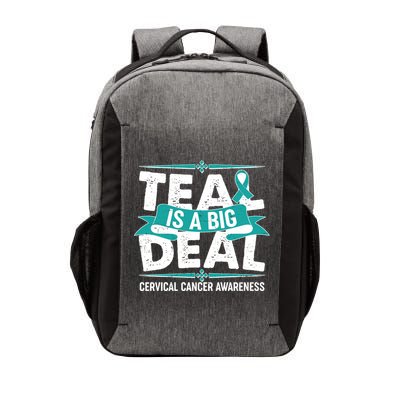 Teal Is A Big Deal Cervical Cancer Awareness Vector Backpack
