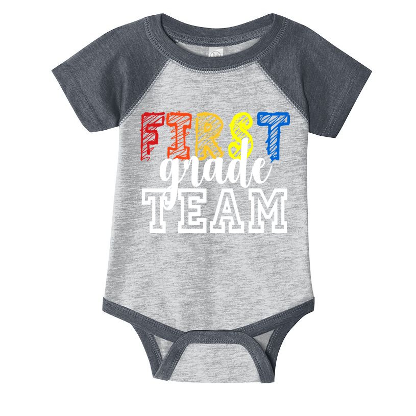 Team 1st First Grade Infant Baby Jersey Bodysuit