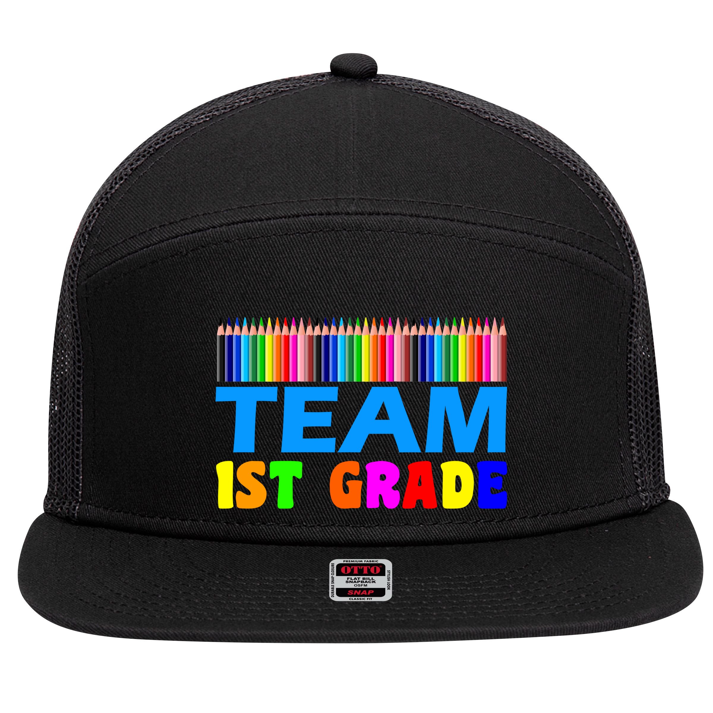 Team 1st Grade 7 Panel Mesh Trucker Snapback Hat