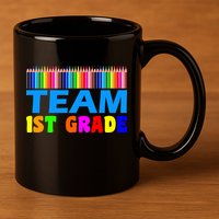Team 1st Grade 11oz C Handle Ceramic Mug