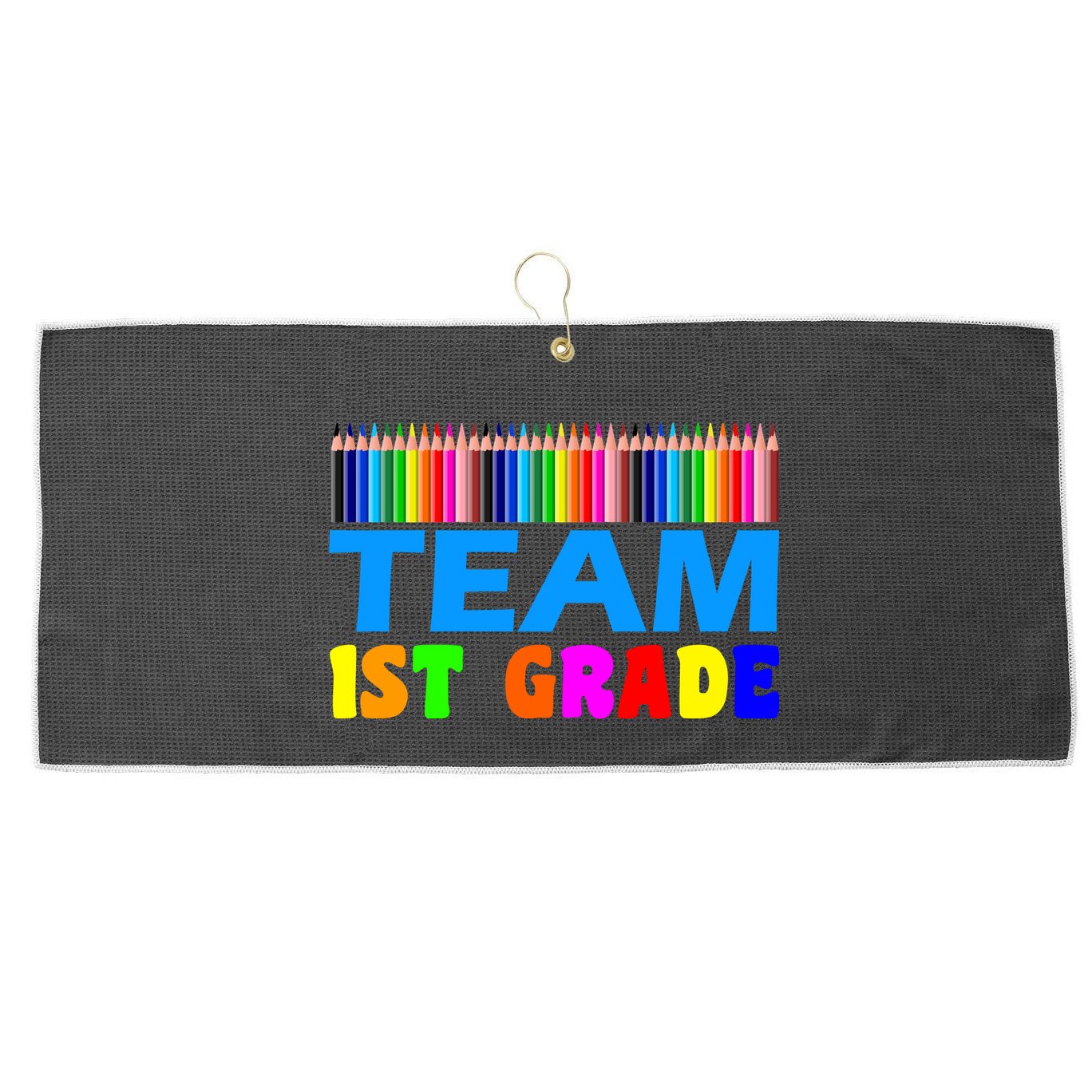 Team 1st Grade Large Microfiber Waffle Golf Towel