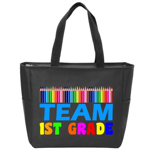 Team 1st Grade Zip Tote Bag