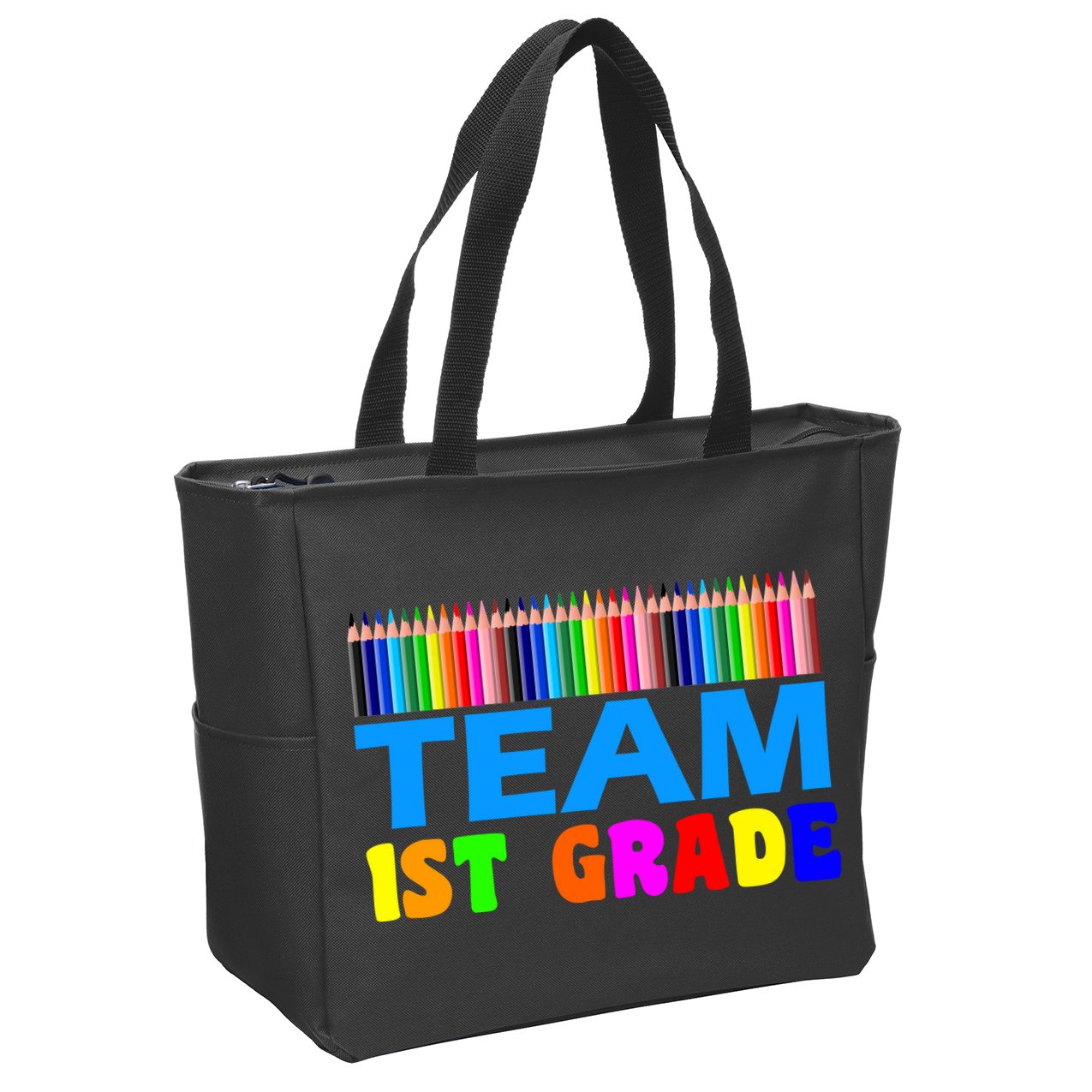 Team 1st Grade Zip Tote Bag